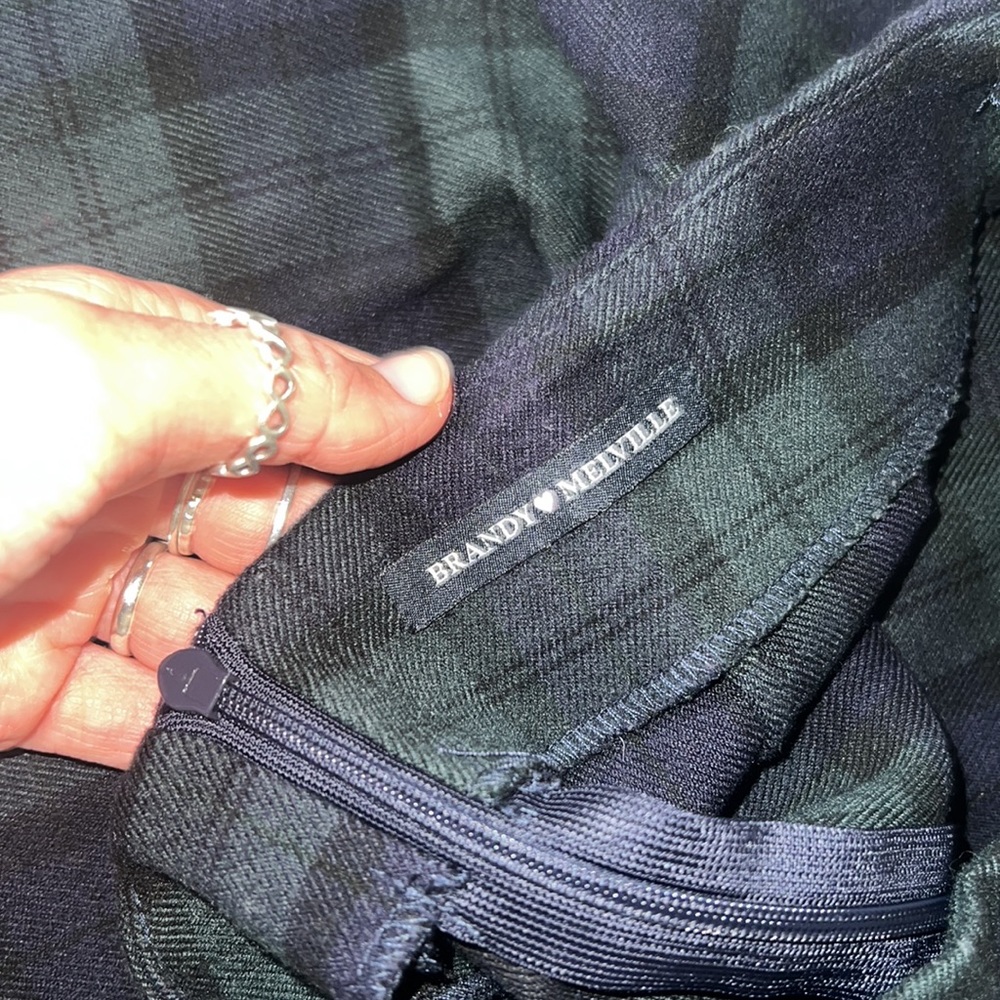 Navy Blue And Green Brandy Melville Vintage Pencil Sk… Gem